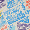 Greetings from Minnesota Loon Postcard by Bench Pressed