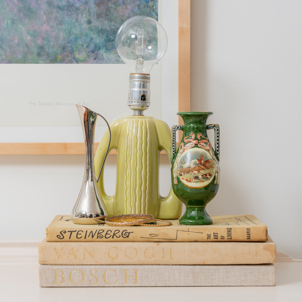 Vintage Vases and Mid-Century Lamp at Golden Rule Gallery