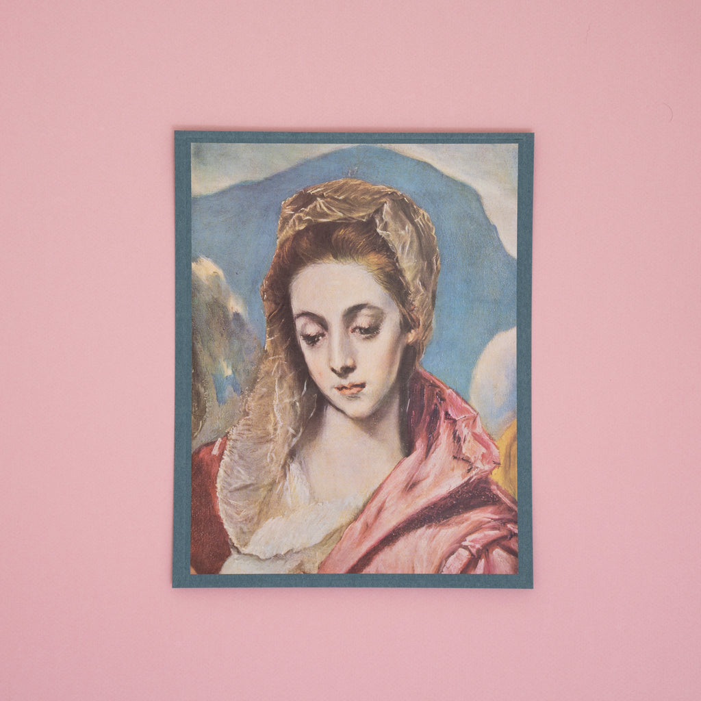 Vintage 1950s El Greco "The Virgin Mary" Swiss Art Print