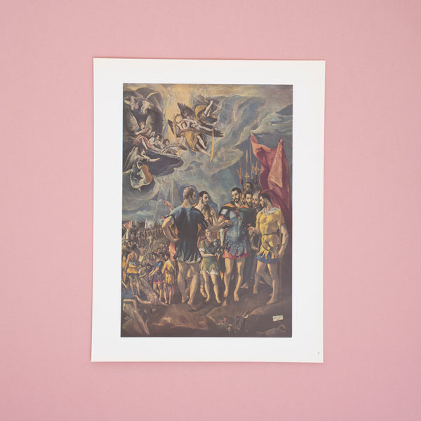 Vintage 1950s El Greco "The Martyrdom of St Maurice and The Theban Legion" Swiss Art Print