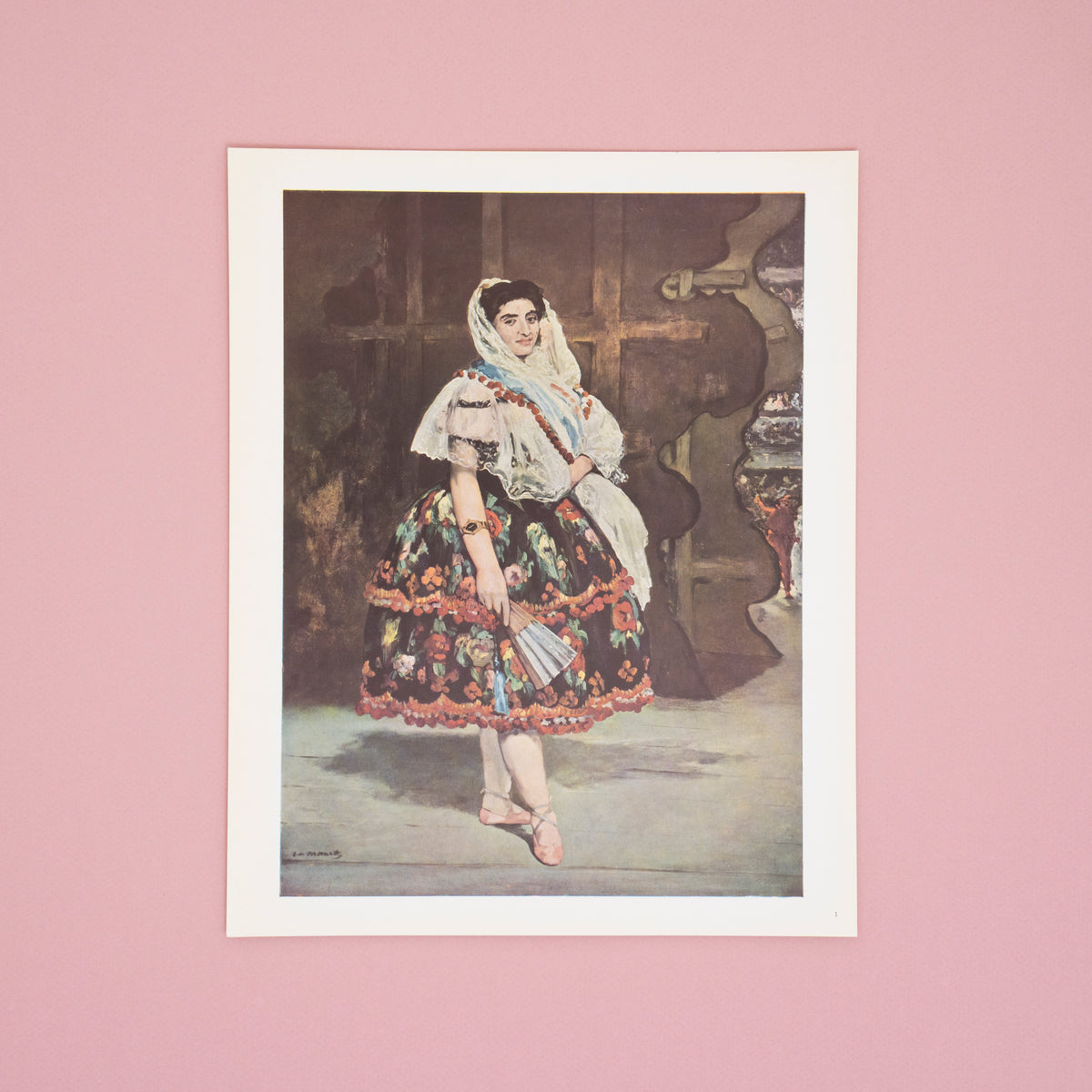 Vintage 1950's Manet “Lola de Valence” Swiss Art Print | Vintage
