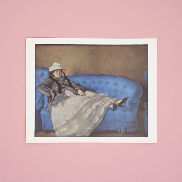 Vintage 1950s Manet “Mme Manet on the Sofa” Swiss Art Print