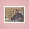 Vintage 1950s Manet “Portrait of Stephane Mallarmé” Swiss Art Print