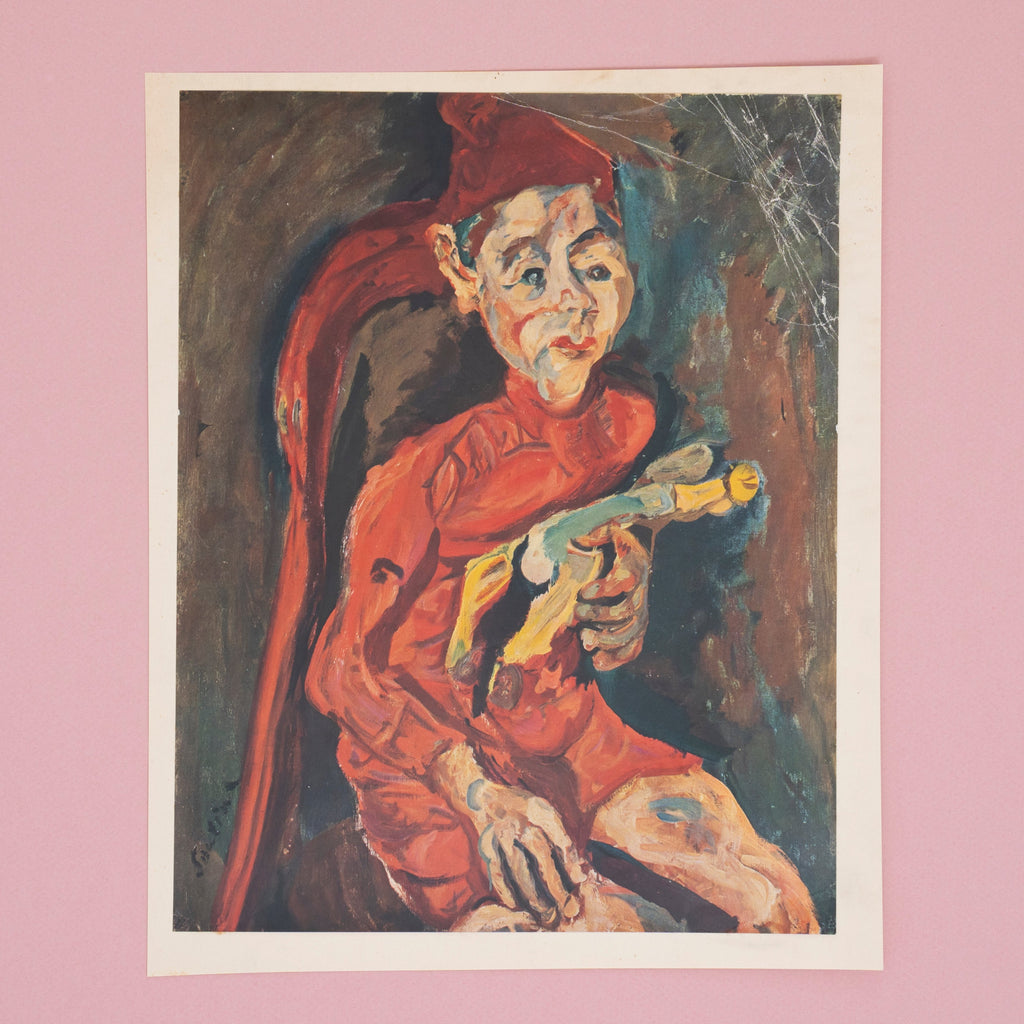 Soutine "Child with a Toy" Vintage Art Print for Sale at Golden Rule Gallery in Minnesota