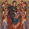 Vintage 1959 Cimabue “The Virgin with Angels" Art Print