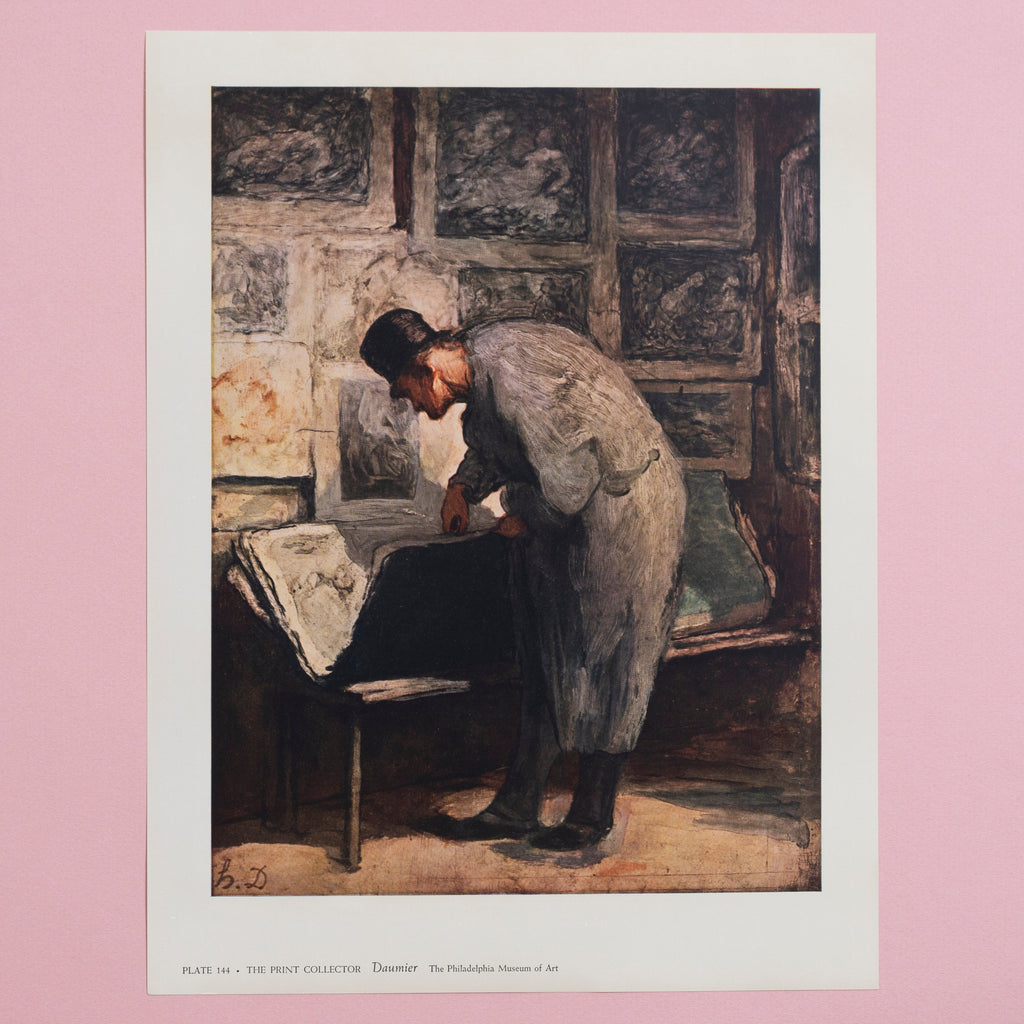 Vintage Daumier The Print Collector at Golden Rule Gallery