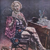 Vintage 1959 Ivan Albright “Into the World There Came a Soul Called Ida” Magic Realism Portrait Art Print