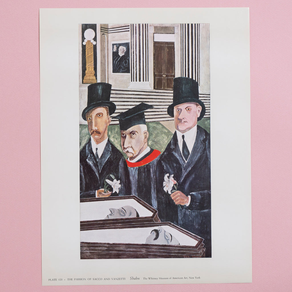 Vintage 1959 Shahn “The Passion of Sacco and Vanzetti” Art Print