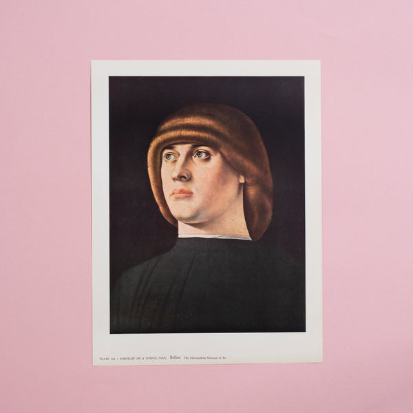 Bellini Portrait of a Young Man Vintage Print
