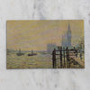 Vintage 1959 Claude Monet "The Houses of Parliament seen from Westminster Bridge" Mini Offset Lithograph With No Border Found At Golden Rule Gallery, MN