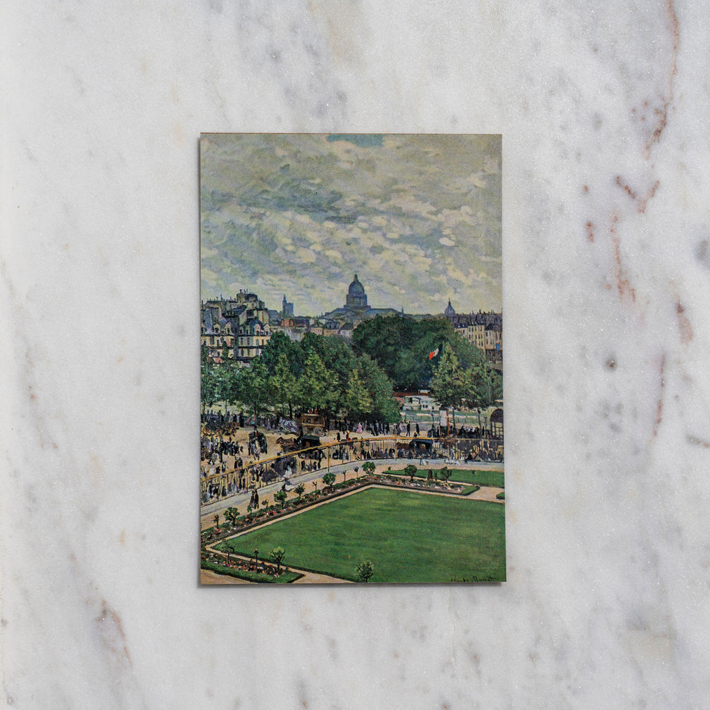 Vintage 1959 Claude Monet "Le Jardin de l'Infante" Mini Offset Lithograph At Golden Rule Gallery, Minnesota