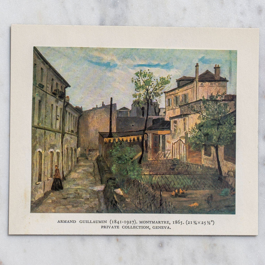 Vintage 1950 Guillaumin "Montmartre" Mini  Collectible Art for Sale at Golden Rule Gallery Outside Minneapolis