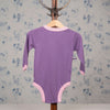 Purple Baby Onesie With Pink Trim 