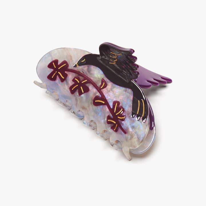 Purple Dove Hair Claw Clip