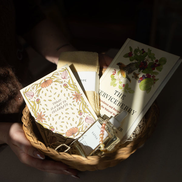 Easter Basket with "The Serviceberry" Book