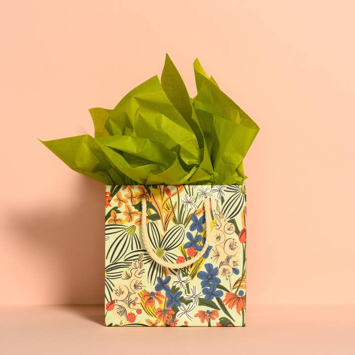 Gift Wrap Tissue Paper in Olive Green at Golden Rule Gallery