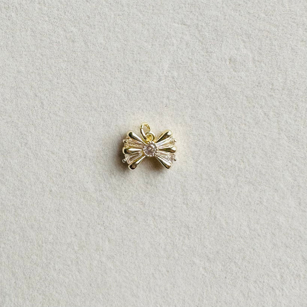 Tiny Bow Charm with Diamond Golden Rule Gallery