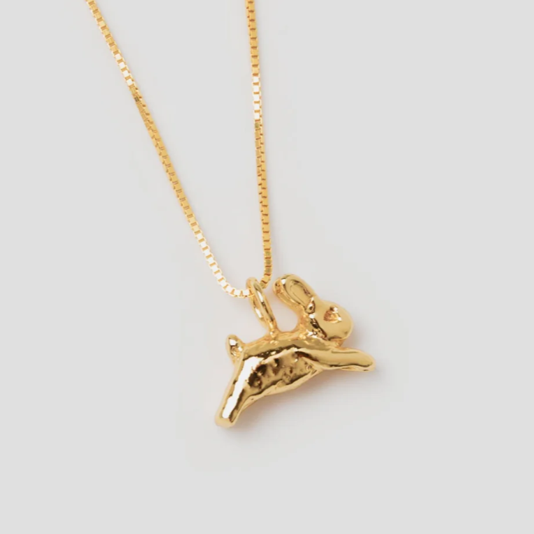 Wolf Circus Single Mini Bunny Charm in Gold