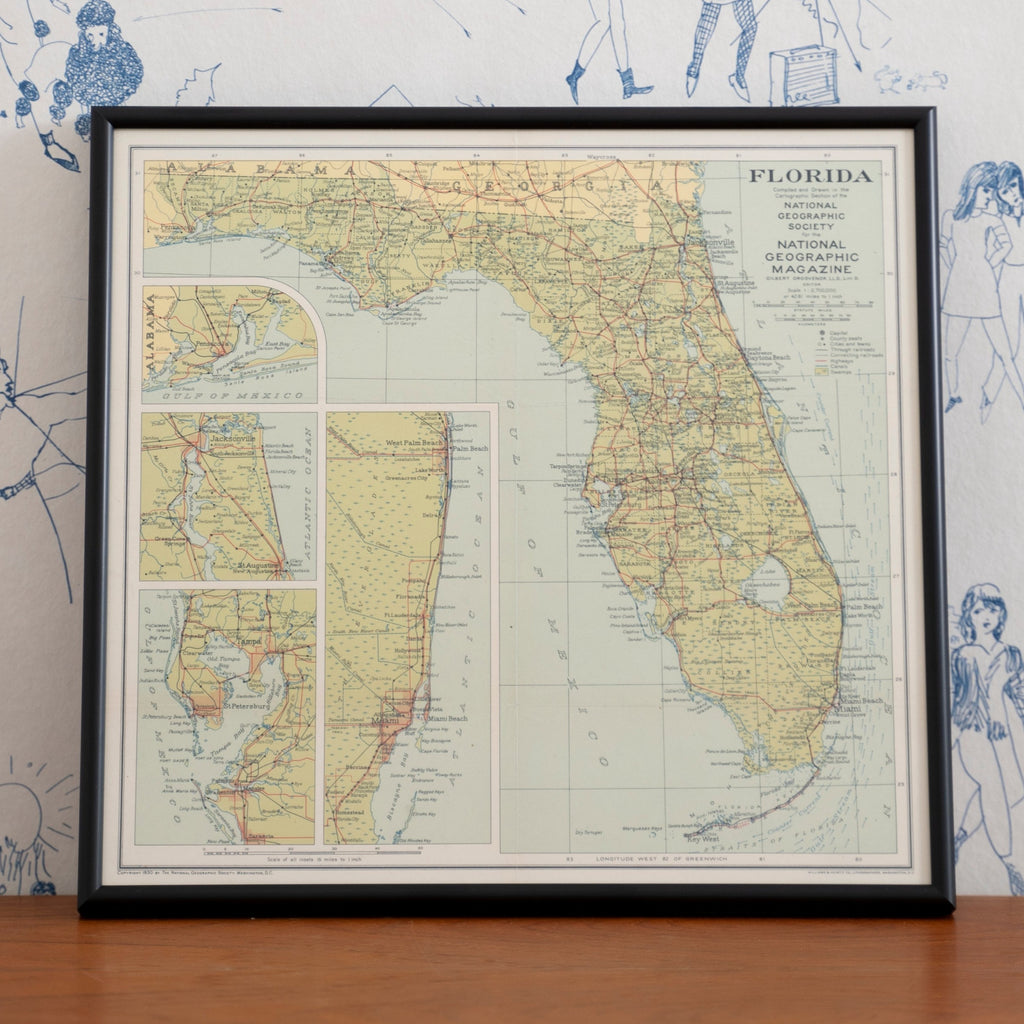 1930 Map of Florida