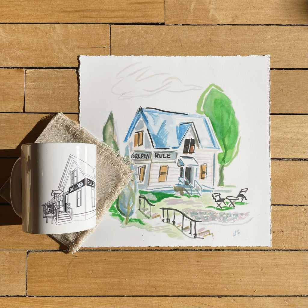 Golden Rule Gallery Architecture Mug and Art Print