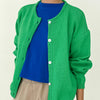 Leila Cotton Cardigan in Green