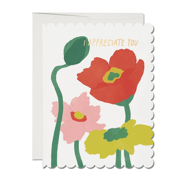 Floral Appreciation Greeting Card