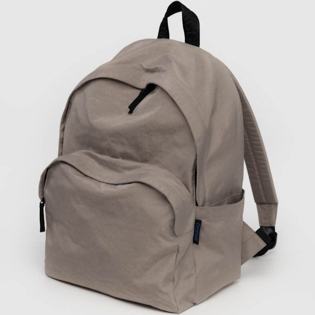 Grey Baggu Large Nylon Backpack at Golden Rule Gallery