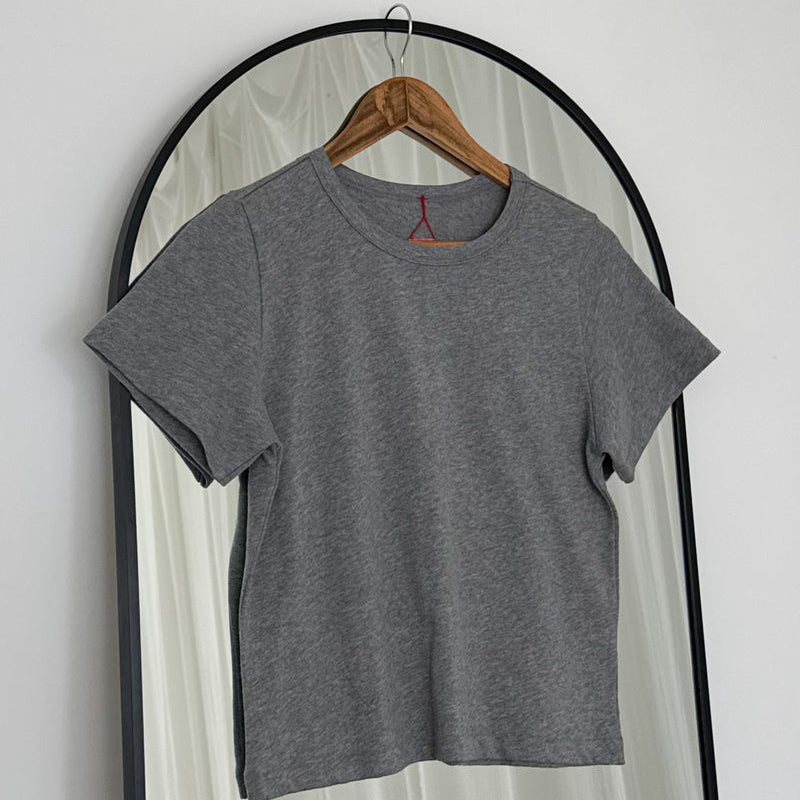 Grey Melange Little Boy Tee Le Bon Shoppe at Golden Rule Gallery