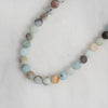 Multi-Colored Natural Stone Beaded Necklace Available at Golden Rule Gallery