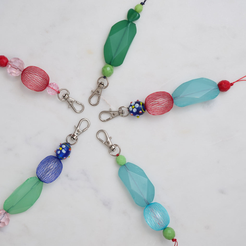 Beaded Bag Charms by Golden Rule Gallery