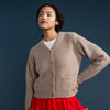 Beige Cardigan By Hansel From Basel at Golden Rule Gallery