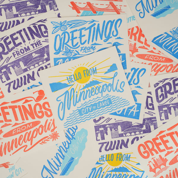 Hello From Minneapolis City of Lake Postcard