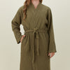 Hawkins New York Simple Waffle Bathrobe in Olive