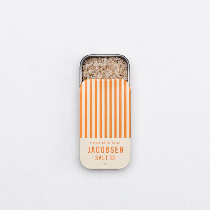 Habanero Infused Salt Slide Tin by Jacobsen Salt Co Golden Rule Gallery
