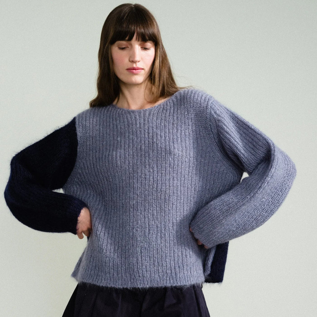 Hansel From Basel Cerys Pullover in Atlantic at Golden Rule Gallery