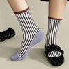 Hansel from Basel Hilda Crew Socks in Pebble at Golden Rule Gallery