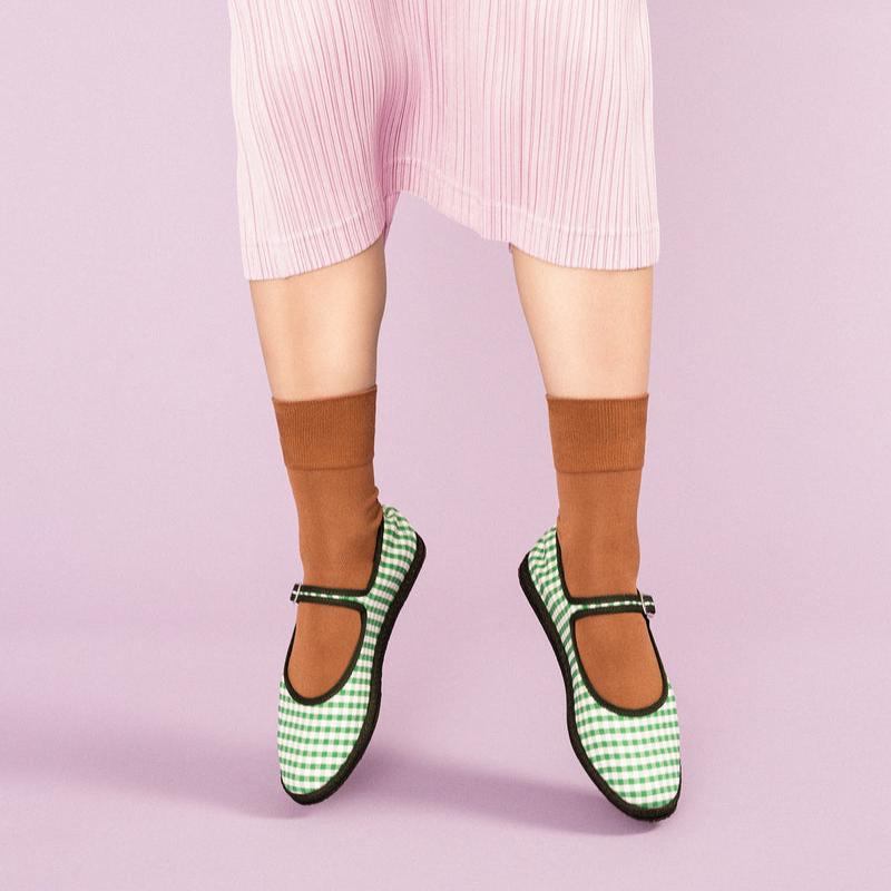 Hansel from Basel Trouser Crew Sock in Dark Ochre at Golden Rule Gallery