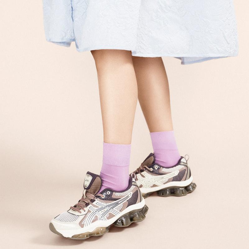 Hansel from Basel Trouser Crew Sock in Wisteria Purple | Golden Rule Gallery