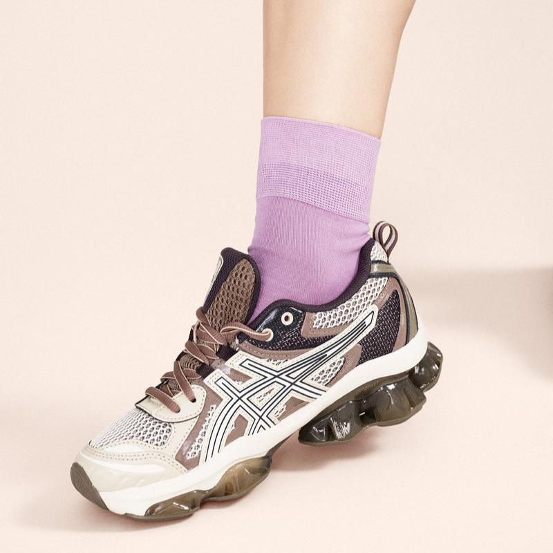 Hansel from Basel Trouser Crew Sock in Wisteria Purple at Golden Rule Gallery