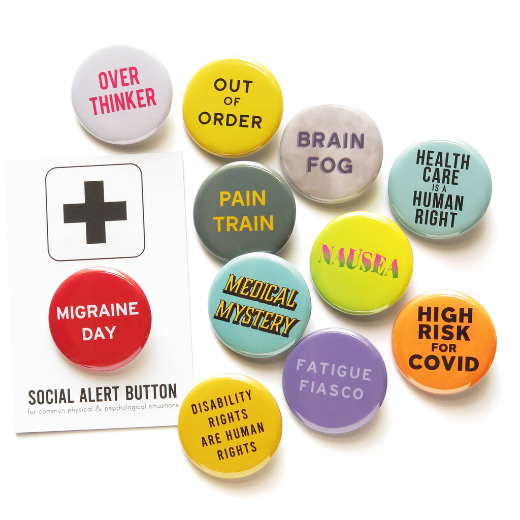 Health Opinion Buttons at Golden Rule Gallery in Excelsior