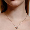 Sterling Silver Chain Necklace with Heart Pendant