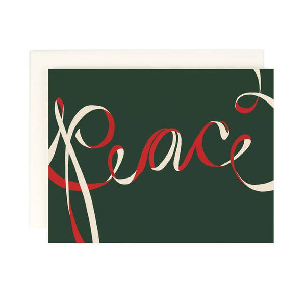 Holiday Peace Ribbon Card at Golden Rule Gallery in Excelsior