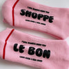 Hugger Socks by Le Bon Shoppe in Pink at Golden Rule Gallery