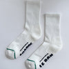 Hugger Socks by Le Bon Shoppe in White and Black at Golden Rule Gallery