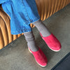 Thick and Cozy Wool Winter Socks with Clogs