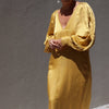 Silky Maxi Dress in Citrine by Laude the Label
