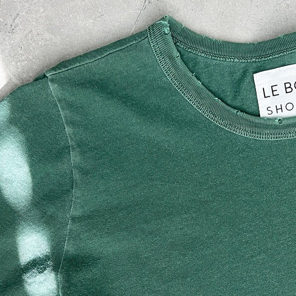 Plain Tee Shirt in Spruce Green by Le Bon Shoppe
