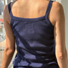 Le Bon Shoppe Navy Pointelle Tank Top