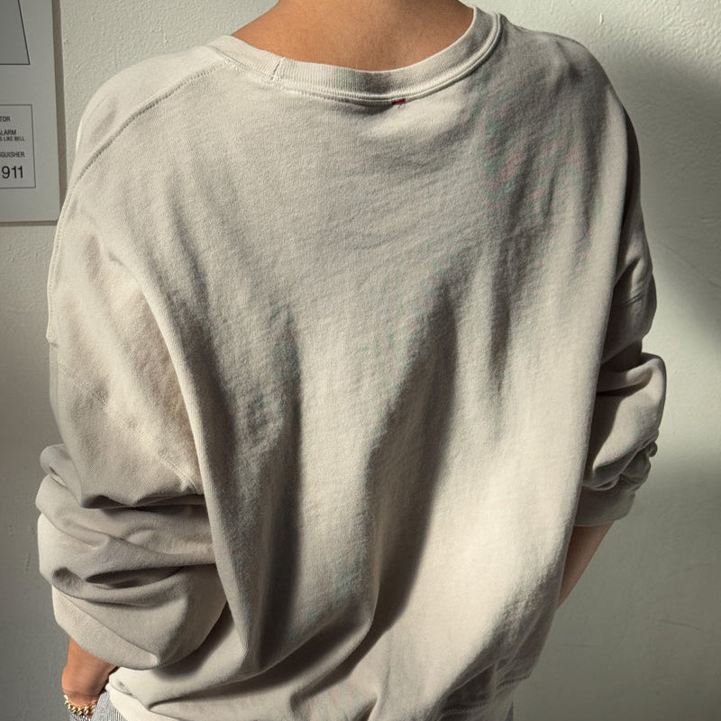 Long Sleeve Crewneck in Rice From Le Bo Shoppe