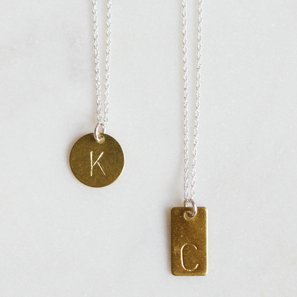 Initial Charms for Necklaces